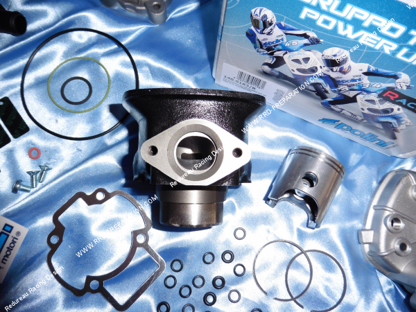 Photo du kit 70cc Ø47mm POLINI Corse Racing fonte pour PIAGGIO liquide sortie échappement