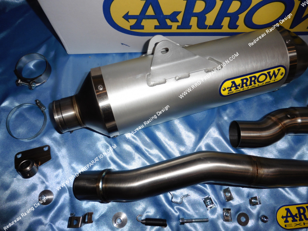 Photo du collecteur et silencieux ARROW RACE-TECH pour KTM 690 SMC / SMCR, ENDURO R...à partir de 2009