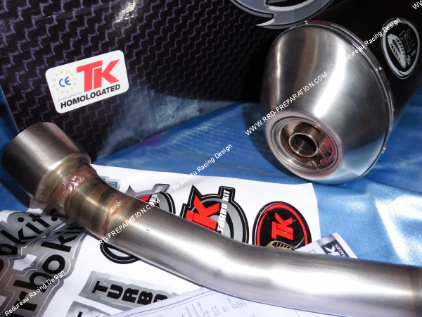 Photo de la sortie db killer du pot d'échappement TURBO KIT TK MAXI SCOOTER DAELIM NS 125 II, S2