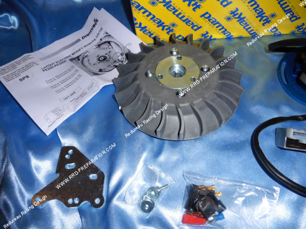 Photo du volant d'allumage PARMAKIT RACE rotor externe pour scooter VESPA GTR, TS, Sprint, PX80, PX200, PE, Cose, Luss