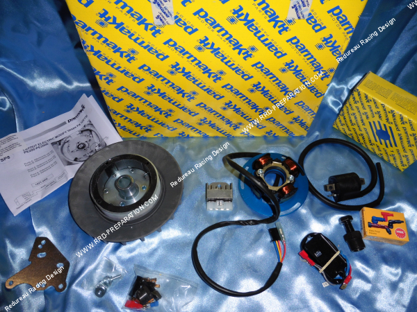 Photo de l'allumage, stator, bobine PARMAKIT RACE rotor externe pour scooter VESPA GTR, TS, Sprint, PX80, PX200, PE, Cose, Luss