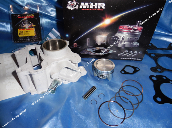 Photo du cylindre 70cc Ø44mm MALOSSI aluminium pour MBK BOOSTER X / OVETTO & YAMAHA GIGGLE / C3 et NEO'S 4 temps