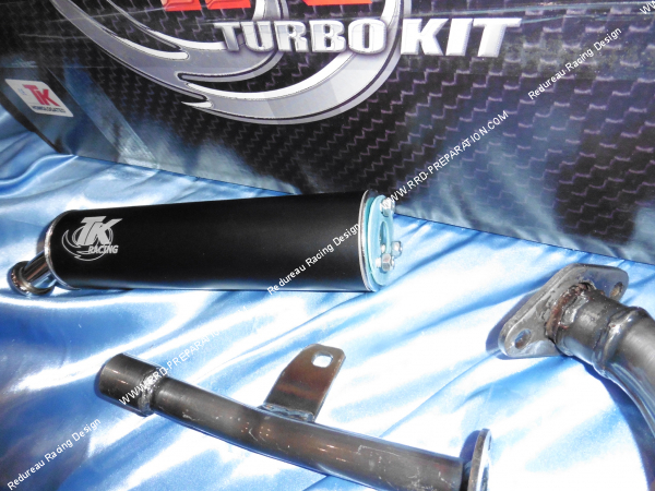 Photo de la fixation du silencieux de pot d'échappement TURBOKIT TK pour HONDA MTX, CRM et NSR 80cc 2T