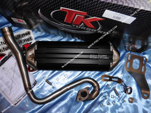 Photo de la fixation du pot d'échappement TURBO KIT TK MAXI SCOOTER TGB X MOTION, SYM CITYCOM 125