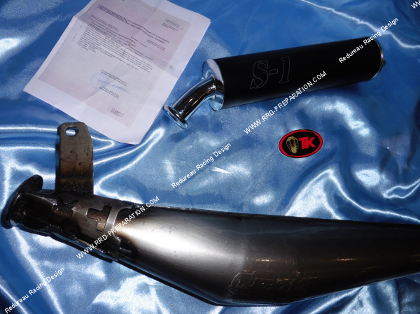 Photo du pot d'échappement TURBOKIT TK S1 pour YAMAHA DT LC, 50cc 2T 1982 à 2001