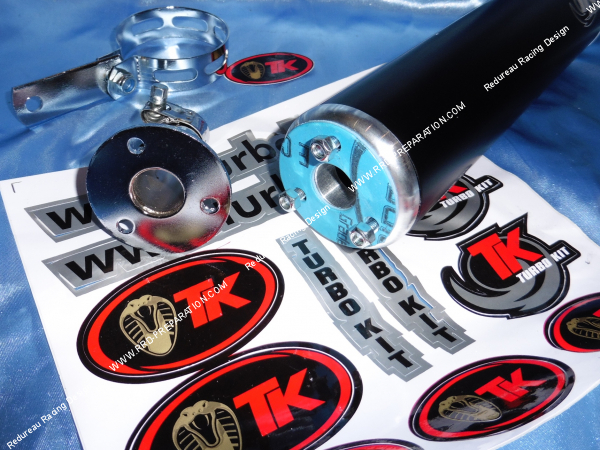 Photo de la cartouche de silencieux universelle pour moto scooter quad tk turbokit
