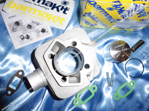 Photo du cylindre piston sans culasse 70cc Ø44mm PARMAKIT aluminium pour KREIDLER FLORET HP 5,2