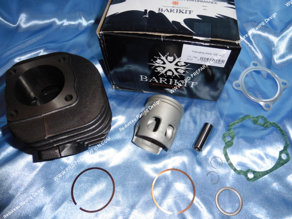 Photo du piston bi segment 100cc Ø52mm BARIKIT fonte pour BW'S, AEROX, BOOSTER, NITRO 100