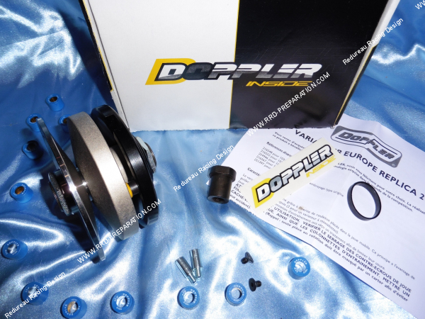 Photo de la flasque du variateur DOPPLER ER2 avec embrayage plage 100mm pour Peugeot 103 sp, mvl, mv, lm, vogue