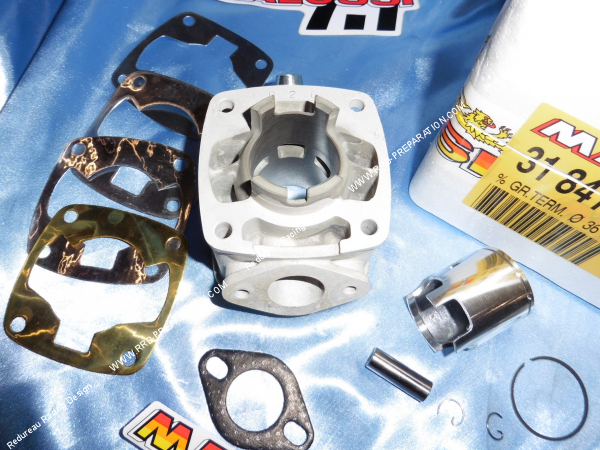 Photo du kit haut moteur 36cc cylindre, piston Ø40mm MALOSSI alu pour POCKET BIKE MINI MOTO 50 2T LC... Refroidissement liquide