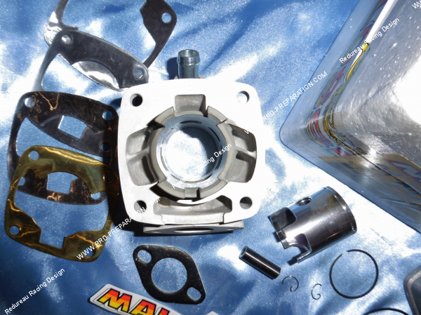 Photo du cylindre 36cc cylindre, piston Ø40mm MALOSSI alu pour POCKET BIKE MINI MOTO 50 2T LC... Refroidissement liquide