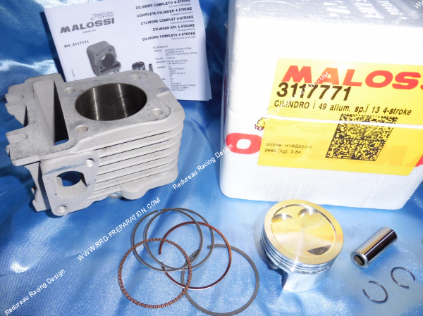 Photo du kit 80cc Ø49mm MALOSSI aluminium SCOOTER 50 4T PIAGGIO LIBERTY IGET, ZIP, VESPA PRIMAVERA, SPRINT...à partir de 2018