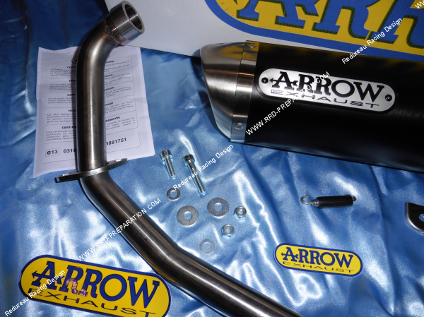 Photo du collecteur et du silencieux d'échappement ARROW pour moto ARROW Racing STREET THUDER pour moto HONDA CBR R 125cc 4T