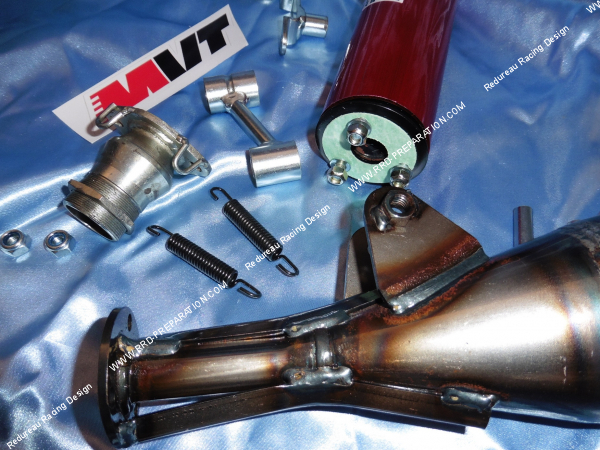 Photo du pot d'échappement MVT sp2 pour mobylette PEUGEOT 103 SPX RCX