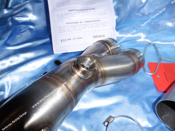 Photo de la sonde sur le collecteur d'échappement ARROW Kawasaki Z 900 E