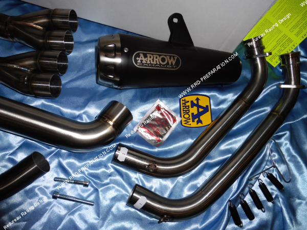 Photo du collecteur d'échappement et du silencieux ARROW PRO-RACE pour Honda CB 650 R et CBR 650 R 2019