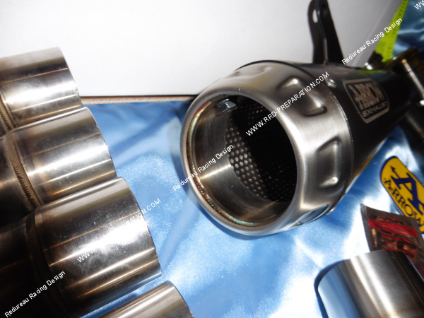 Photo du silencieux de pot d'échappement ARROW non homologué pour moto Honda CB 650 R et CBR 650 R 2019