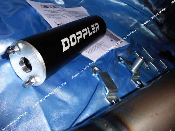 Photo de la cartouche de silencieux DOPPLER STREETCUP pour Peugeot 103 SPX, RCX, CLIP & MVX bras carré
