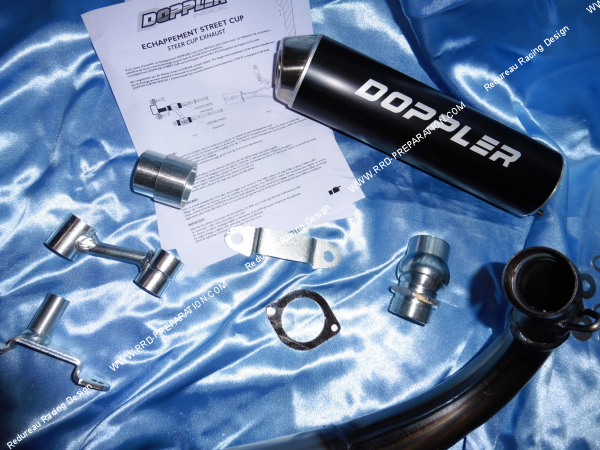 Photo du pot d'échappement DOPPLER STREETCUP pour MBK 51/AV10 bras oscillant carré