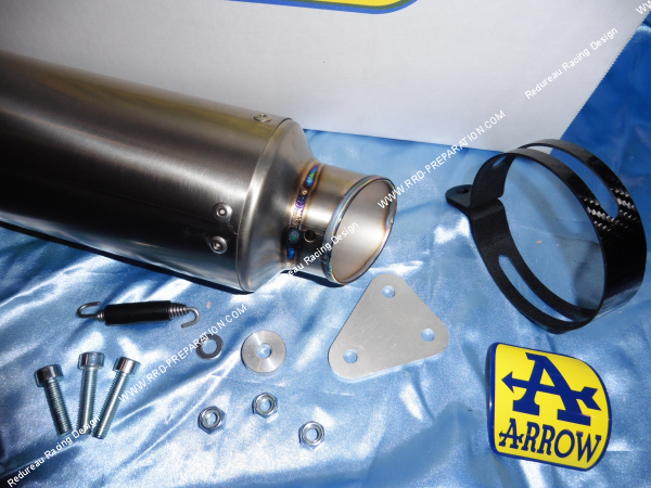 Trou pour la vis de fixation du DB KILLER sur le silencieux d'échappement ARROW GP2 pour KTM 690 SM de 2006 à 2012