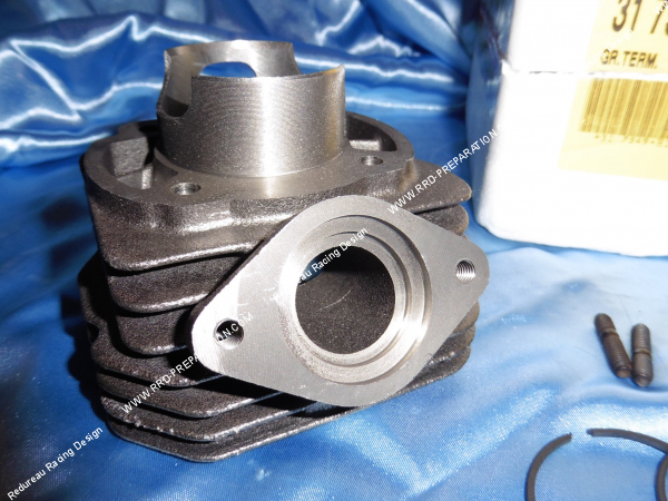 Photo de l'échappement sur le kit 70cc Ø47mm fonte MALOSSI pour CAGIVA CITY 50