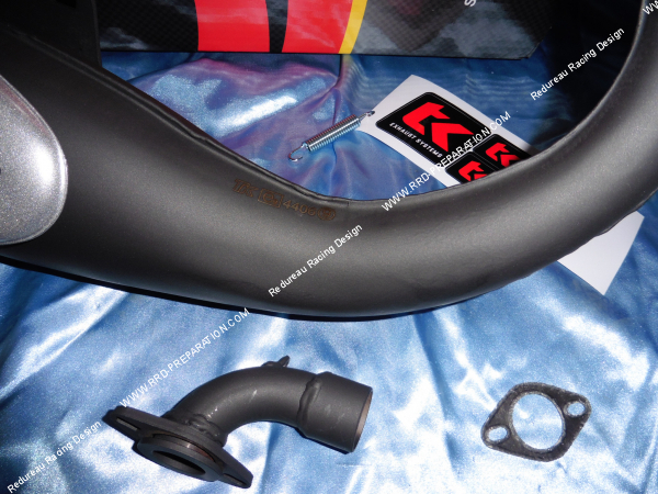 Photo de l'homologation sur le pot d'échappement TURBOKIT URBAN SPORT pour scooter HONDA SFX, SXR, SGX, BALI 50 2T