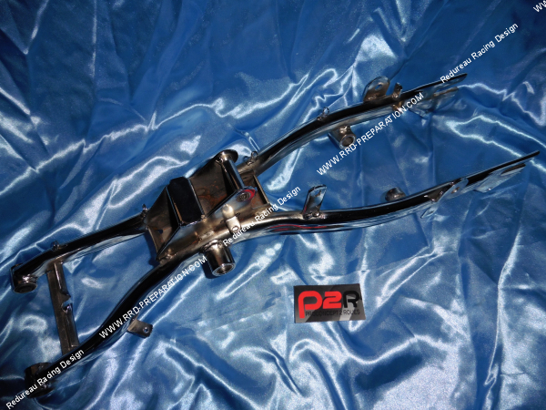 Photo du bras oscillant P2R gris ou chromé complet Peugeot 103 sp, mv, mvl, lm...