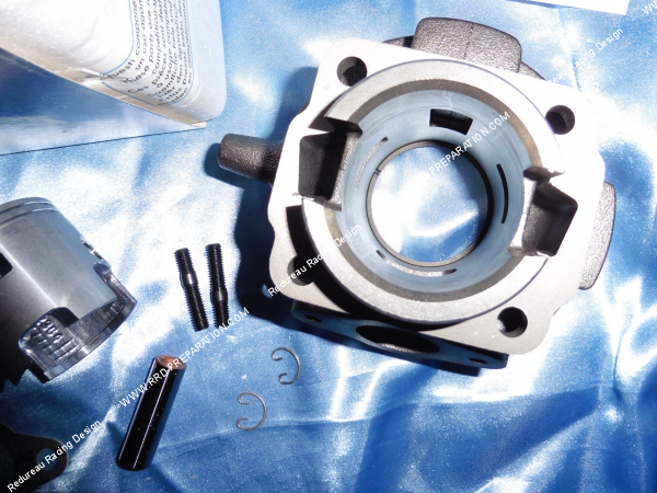 Photo des transferts sur le kit haut moteur Ø47mm 75cc POLINI SPORT fonte 6 transferts pour scooter PIAGGIO APE, FL, FL2, FL3, ST, MIX 50cc 2T