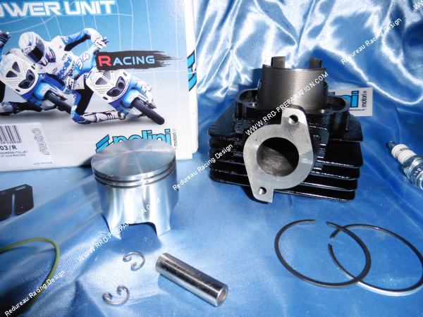 Photo du cylindre Ø47mm POLINI Racing fonte sur scooter SUZUKI Air (Address, Katana...)