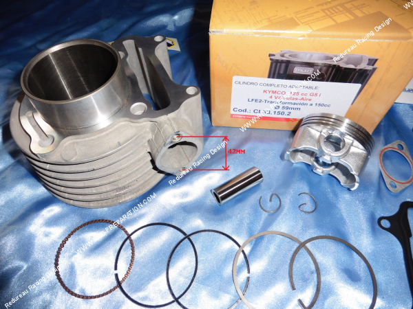Photo de l'entree du kit 150cc ITALKIT Ø59mm aluminium pour scooter chinois 4T GY6 / LEB1 / LFE2 / G5 i (moteur SR25) 4 soupapes