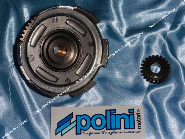 Photo de la transmission rapport primaire POLINI denture 22 / 63 pour VESPA SPECIAL, XL, PK 2T 75 et 100