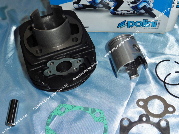 Photo du kit haut moteur 70cc Ø46mm POLINI fonte PIAGGIO VESPINO F9, VELOFAX, GILERA ALX, GSA, TOLEDO