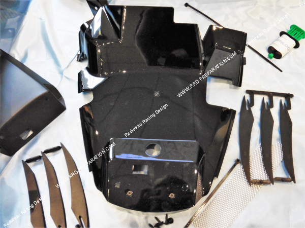 coque, centrale, scoot, noir, bcd, tuning, feu, adaptateur