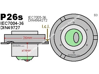 lampe p26s collerette 15w 6V 12V moto mobylette scooter