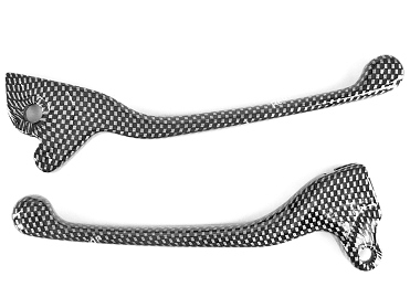paire leviers frein tnt scooter gilera stalker couleur carbone