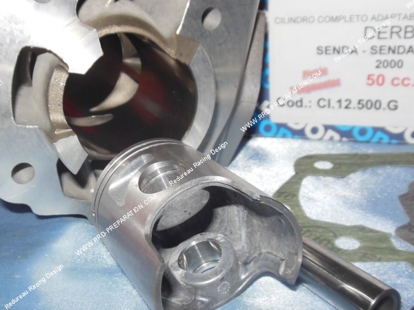 piston Kit 50cc cylindre  piston sans culasse Ø39.86mm ITALKIT Racing bi-segment aluminium DERBI euro 1 & 2
