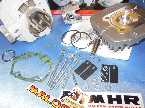 piston Kit 70cc Ø47mm aluminium MHR Replica pour scooter Peugeot horizontal air (ludix, speedfight 3, new vivacity,...)