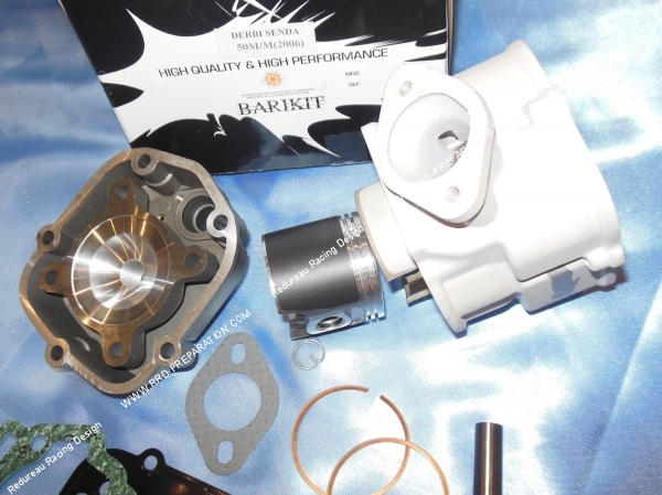 piston entrant Kit 75cc haut moteur Ø50mm BARIKIT RACING aluminium DERBI euro 3