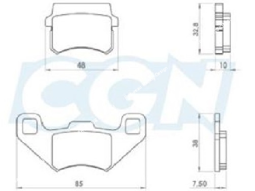 Plaquettes de frein TEKNIX pour 50cc à boite PEUGEOT Xp6, Xp7...