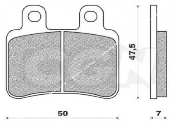 Plaquettes de frein TEKNIX pour scooter 125cc et 50cc à boite Peugeot Elystar, Jet Force, MBK X limit, DERBI SENDA DRD PRO...