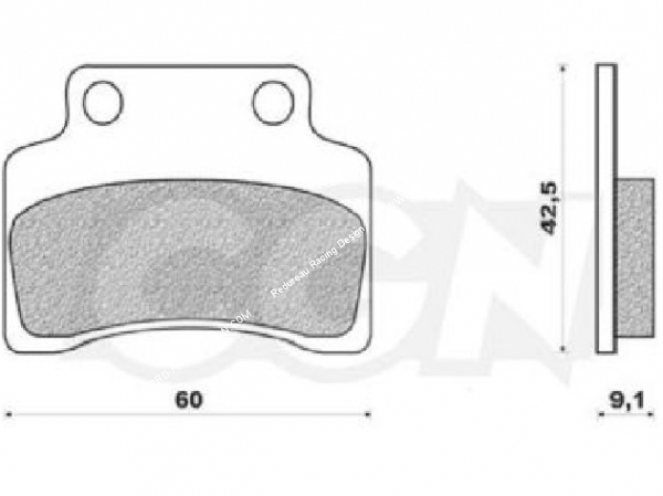 Plaquettes de frein TEKNIX pour scooter Keeway, Cpi, Generic...