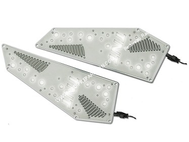 repose pied a led tnt sky walk couleur silver argent alu