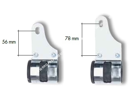 schéma patte fixation longueur phare avant tommaselli moto scooter mob mécaboite 50