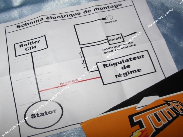 schéma électrique Régulateur  limitateur de régime moteur TUN'R universel