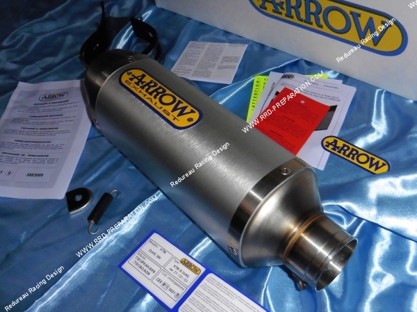 Photo du silencieux de la marque arrow pour les motos ktm rc 125
