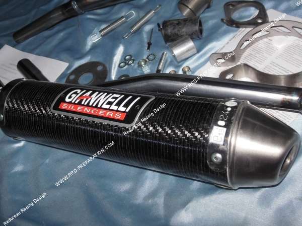 silencieux échappement GIANNELLI passage haut pour DERBI SENDA 50 R 2000 à 2009, DERBI SM, DRD Edition 2005