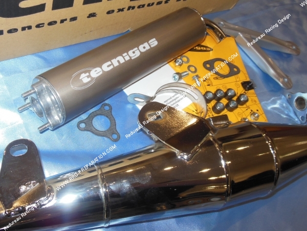 silencieux corps Pot d' échappement TECNIGAS NEXT-R Chromé scooter minarelli horizontal nitro, aerox