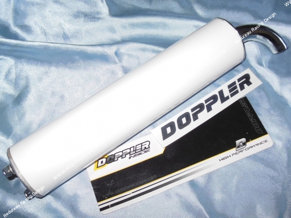Silencieux, cartouche pour échappement DOPPLER S3R couleur blanc