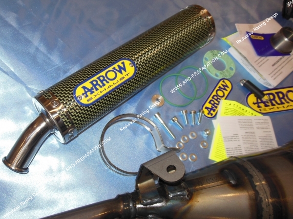 silencieux kevlar carbone échappement ARROW Racing pour CAGIVA MITO 125cc 2 temps 1994 a 2006