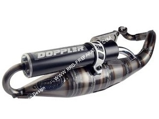 silencieux noir échappement DOPPLER S3R EVOLUTION pour Peugeot LUDIX, SPEEDFIGHT 3, NEW VIVACITY, JET FORCE